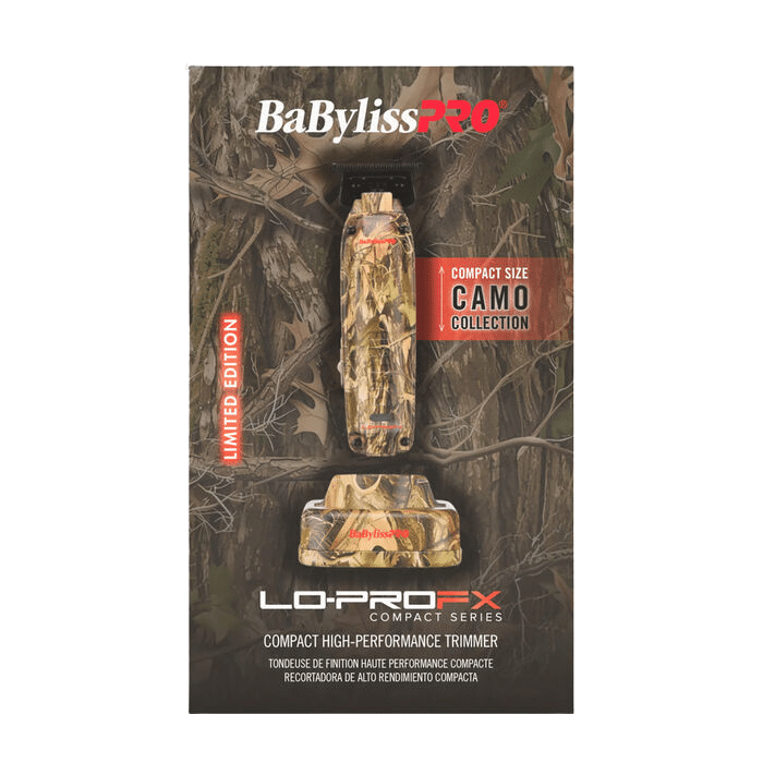 BabylissPro Limited Edition Camo Collection Lo-ProFX Compact Trimmer #FX72CAM - Package