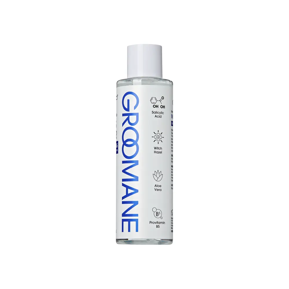 Groomane Exfoliating Mens Toner 8oz - bottle view 2