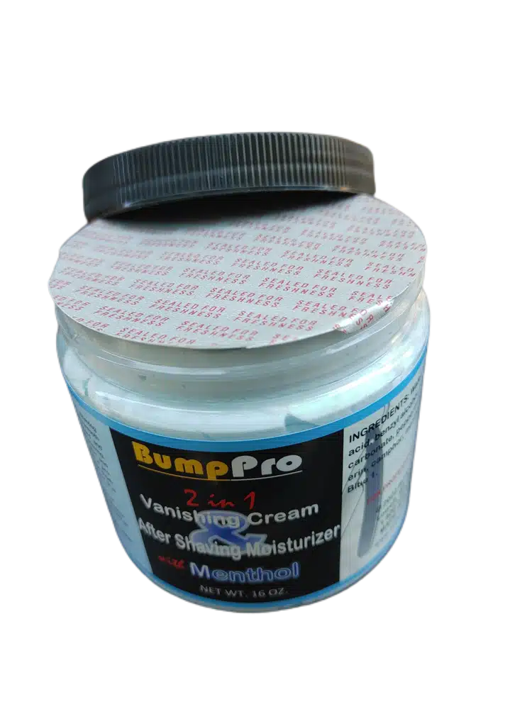 Bump Pro 2-in-1 Vanishing Cream 16oz - lid open