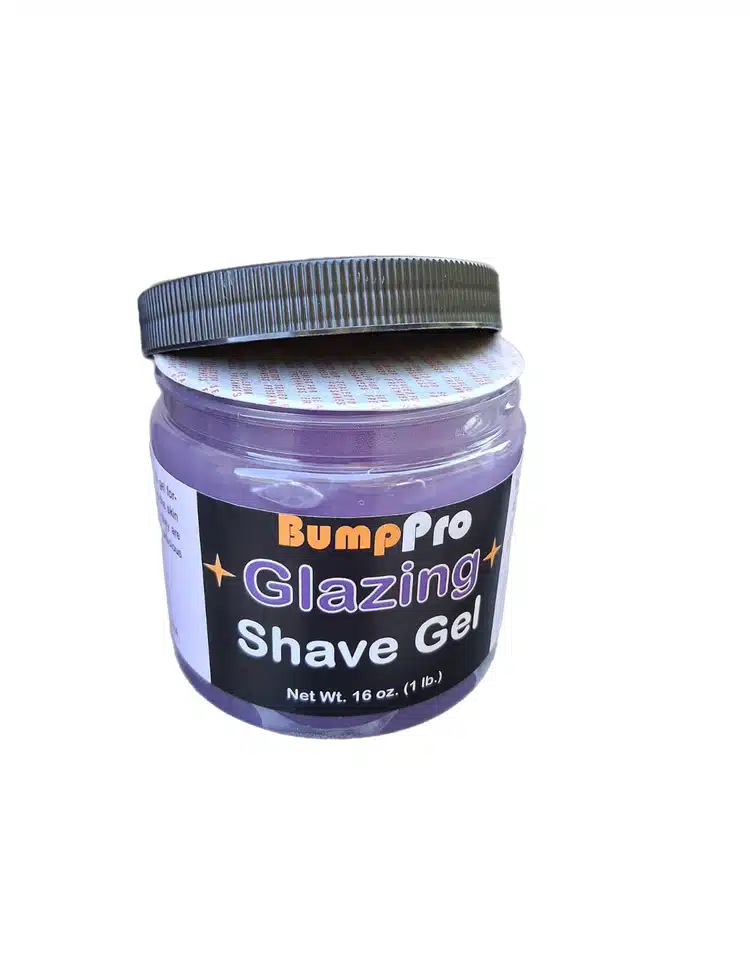 Bump Pro Glazing Shave Gel 16oz - Lid Open