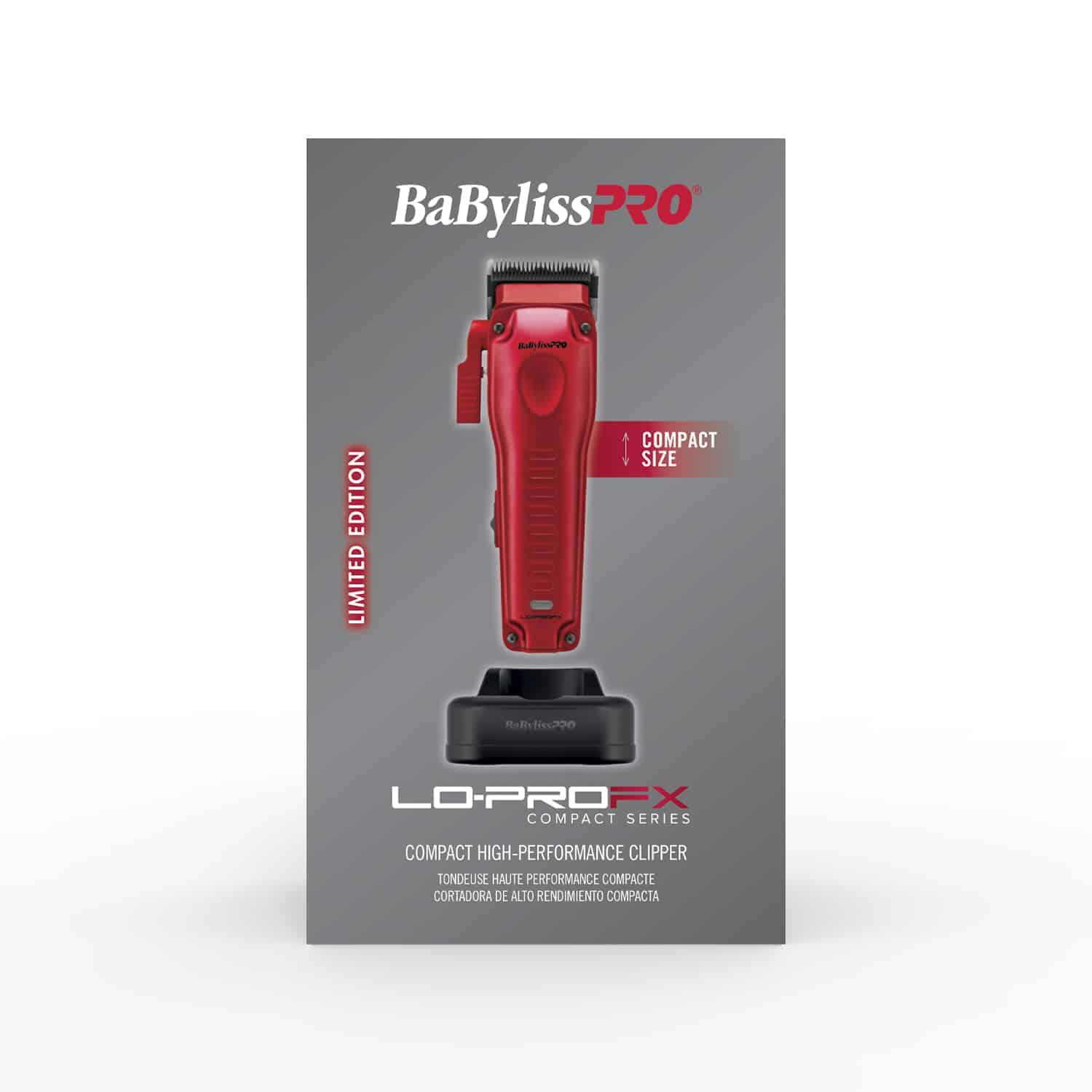 BabylissPro Compact Lo-ProFX Clipper #FX82RD - package front