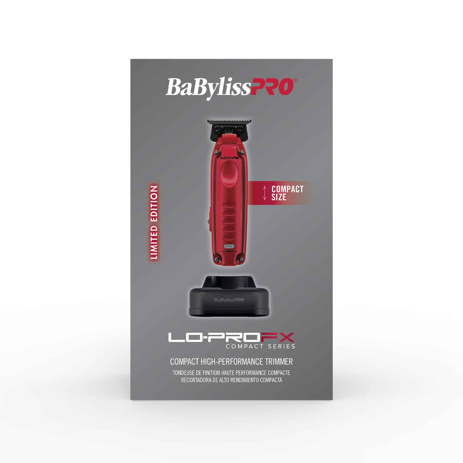 BabylissPro Compact Lo-ProFX Trimmer #FX72RD - package front