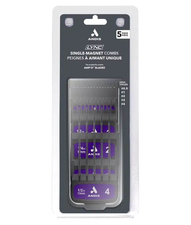 Andis Amp'd Single Magnet Comb Set #564994 - Package