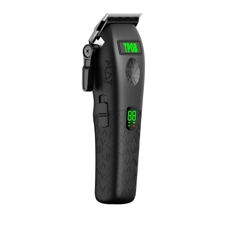TPOB Play Max Clipper and Trimmer Bundle - Blackout Edition - Clipper angled view