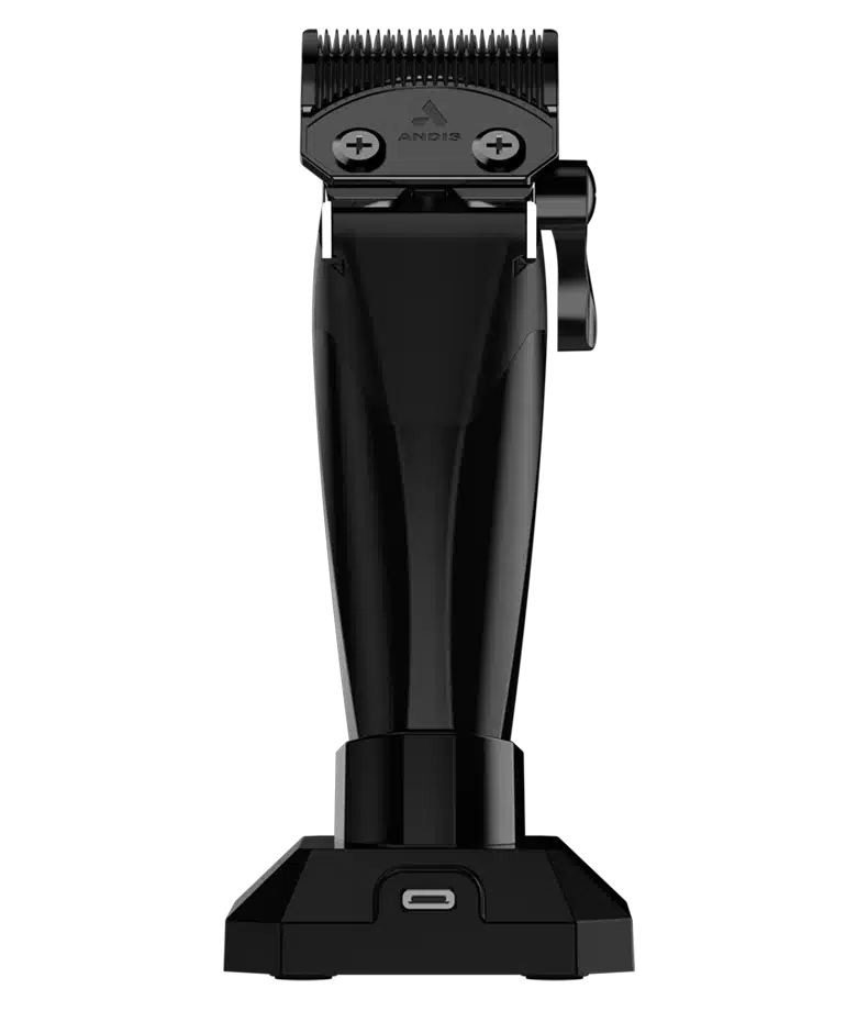 Andis Zephyr Cordless Clipper #565467 - on charging stand back view