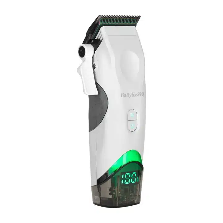 BabylissPro x Tomb45 Wireless Clipper White #FXT45CTW - angled