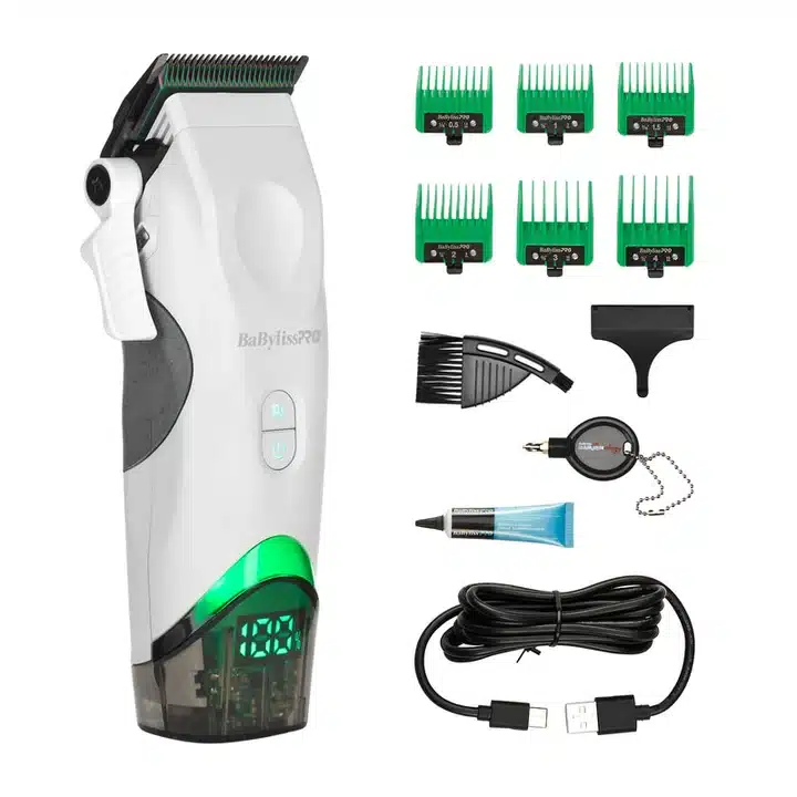 BabylissPro x Tomb45 Wireless Clipper White #FXT45CTW - included