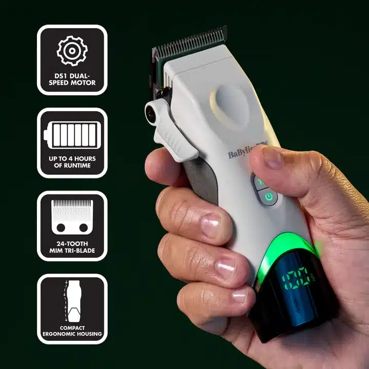 BabylissPro x Tomb45 Wireless Clipper White #FXT45CTW - info 2